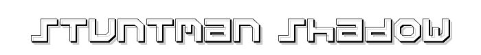 Stuntman Shadow font